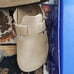 nstock Clog Latte Cream Suede Leather Size Eur 39 Sandals weite narrow fit