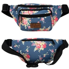 Grandma's Couch Floral Denim Fanny Pack Bum Bag