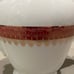 Vintage Pomerode by Leart 9” Teapot Coffee Pot Brazil red gold EUC Beautiful
