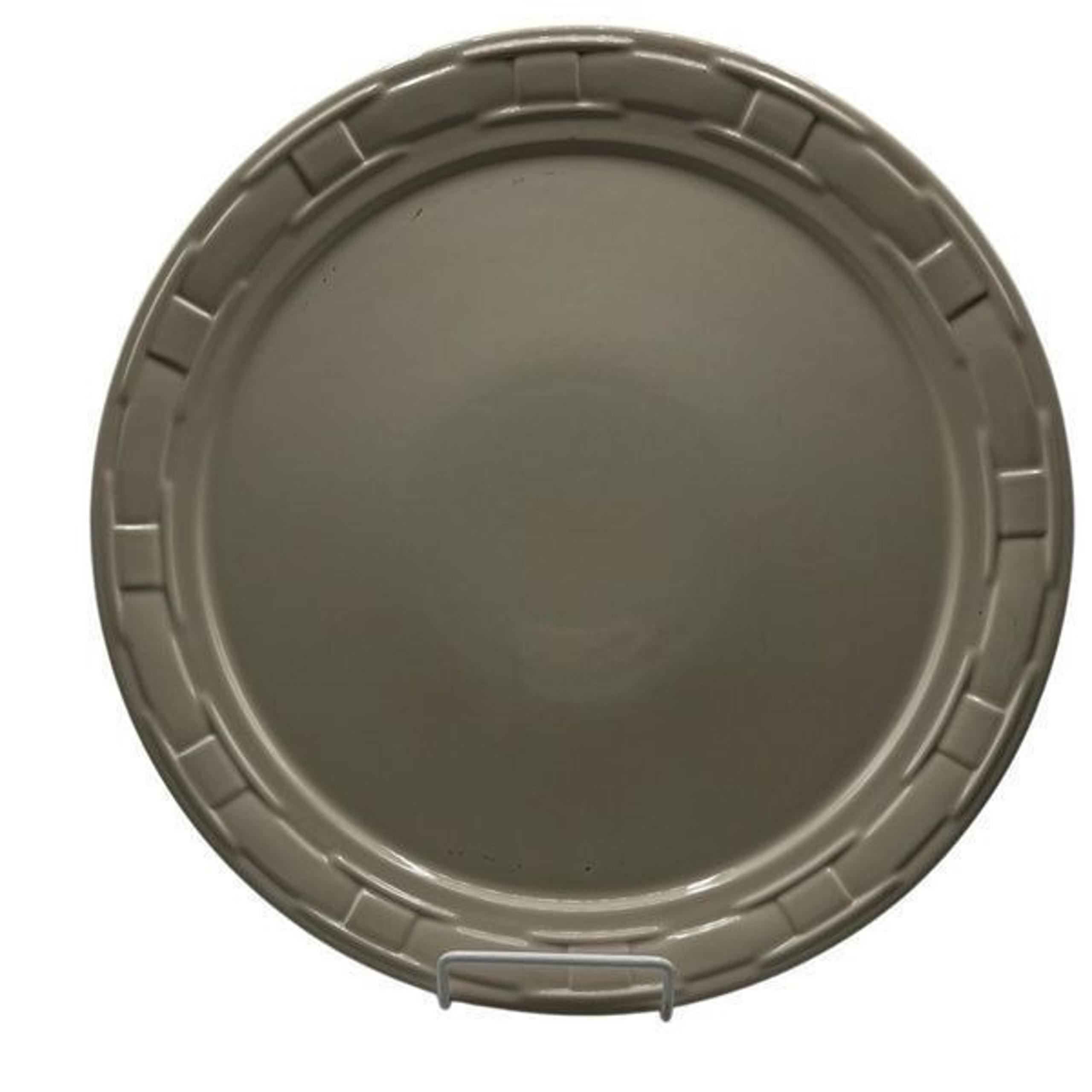 Longaberger Pottery Woven Traditions Ivory 14.5” Round Serving/Cake Platter