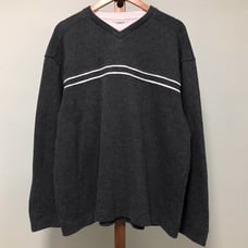 Method Striped Pullover Double Collard Sweater