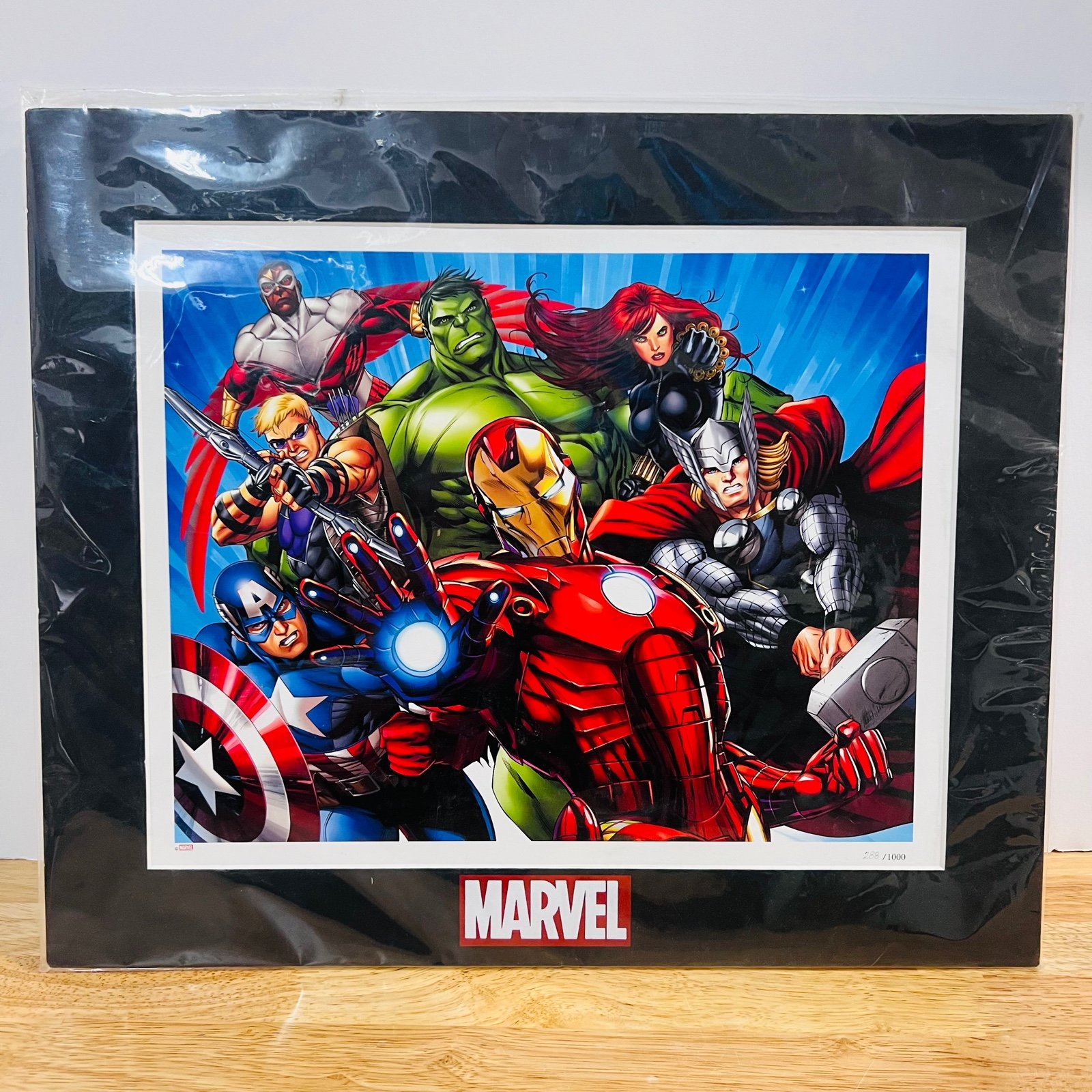 Disney Marvel Heroes Limited Edition Lithograph Print 288/1000 Avengers 2012