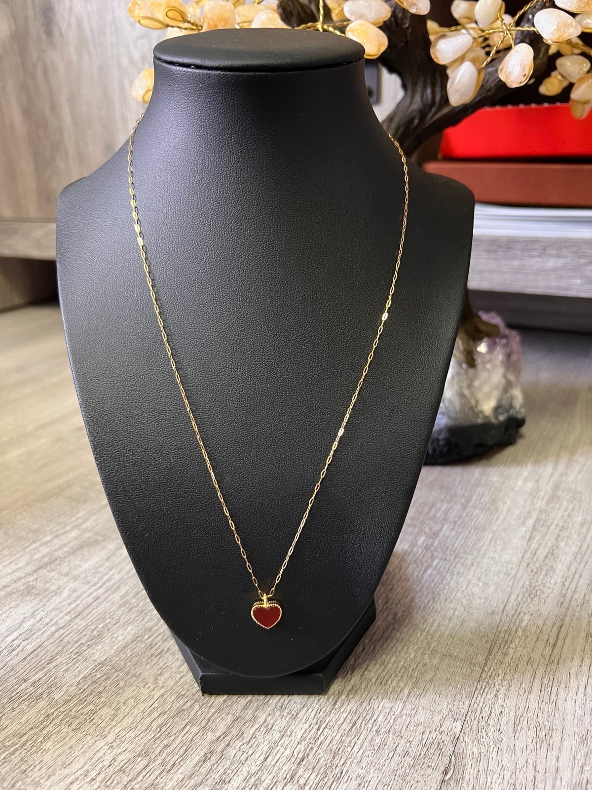 18K Gold Heart Necklace