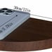 Small Floating Shelves for Wall Set of 2, Rustic Solid Pine Half Round