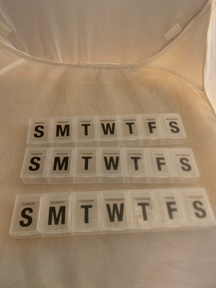 3 PK. 9 Large Weekly Pill Organizer (NEW)