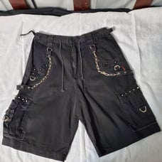 Vintage 90s Tripp NYC Goth baggy cargo shorts