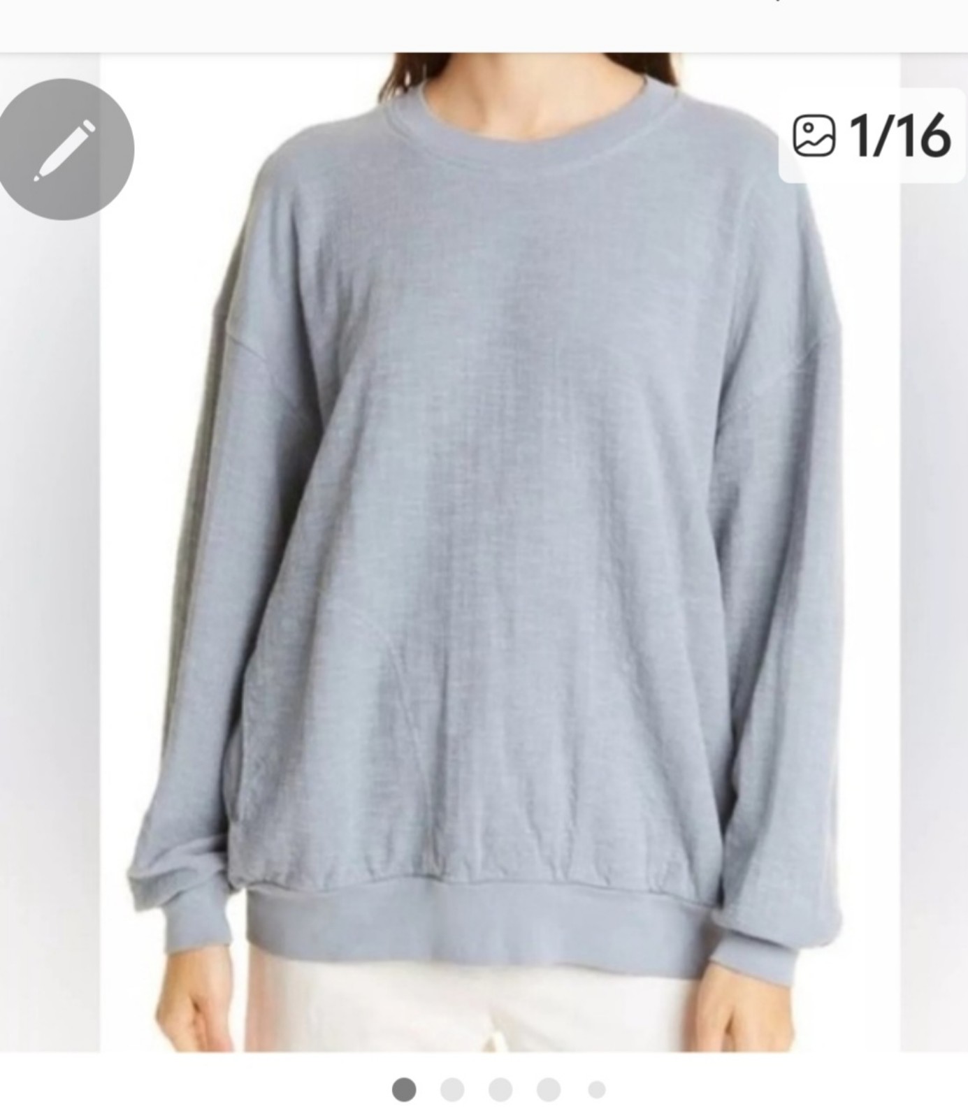 Womens Apiece Apart cotton  sweater sz L