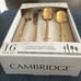 Cambridge 16 Pc Titanium Color Stainless Steel Flatware