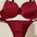VS Very sexy shiny plunge 36C Push Up bra set Panties size M NWOT