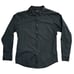 Vintage Y2K Black Button Down Shirt Velvet Burnout Detail Men's Medium INC