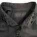Vintage Y2K Black Button Down Shirt Velvet Burnout Detail Men's Medium INC