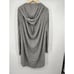 Athleta Harmony Wrap Hooded Slouch Back Open Front Cardigan Heathered Grey Small