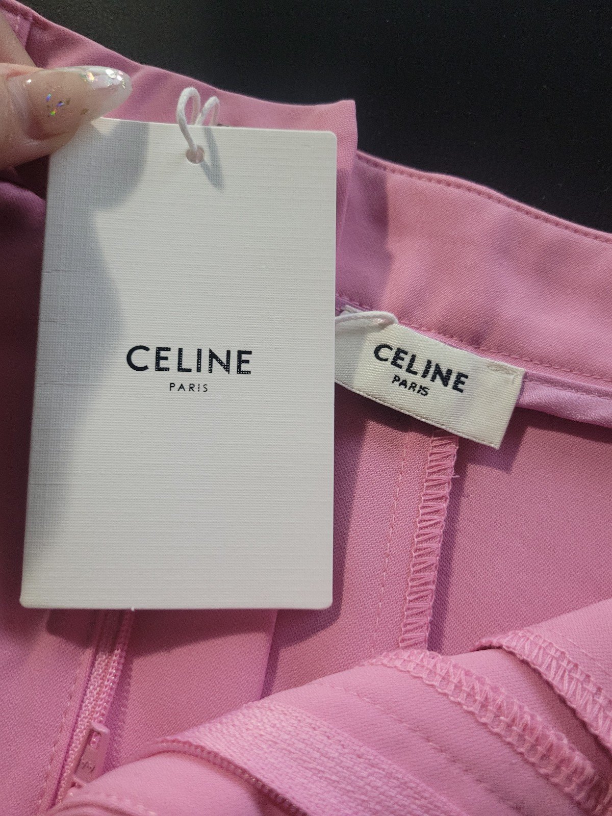 NEW PINK CELINE PANTS W/BELT