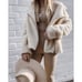 Beach Riot cream Sherpa teddy faux fur moto style jacket Medium