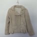Beach Riot cream Sherpa teddy faux fur moto style jacket Medium