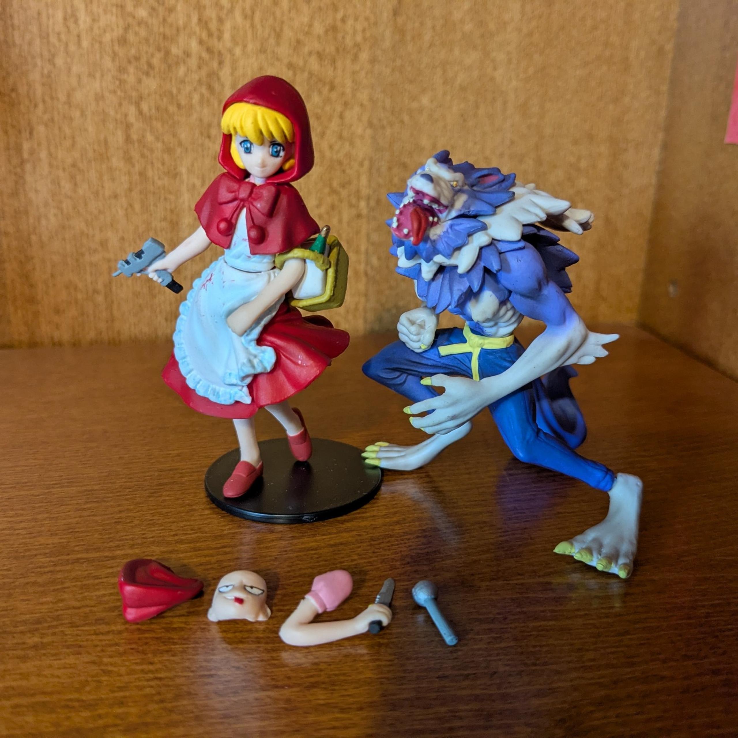 Darkstalkers Vampire Savior BB Hood & Jon Talbain Figure set YUJIN CAPCOM SR 3"