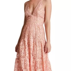 DRESS THE POPULATION Melina Lace Gown NWT