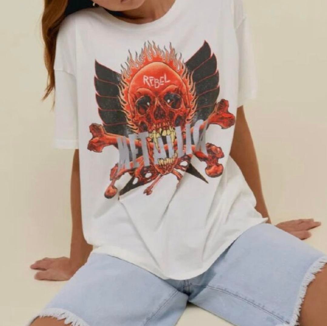 Daydreamer Rebel Skull Metallica NWT