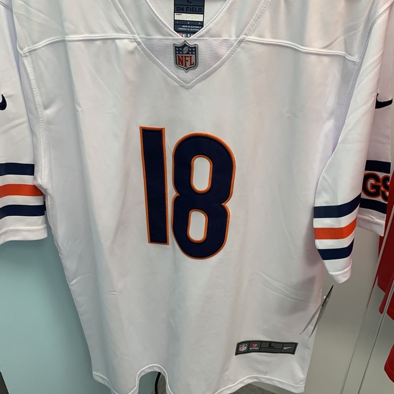 NFL Mens Nike Caleb Williams White Chicago Bears 18#Jersey