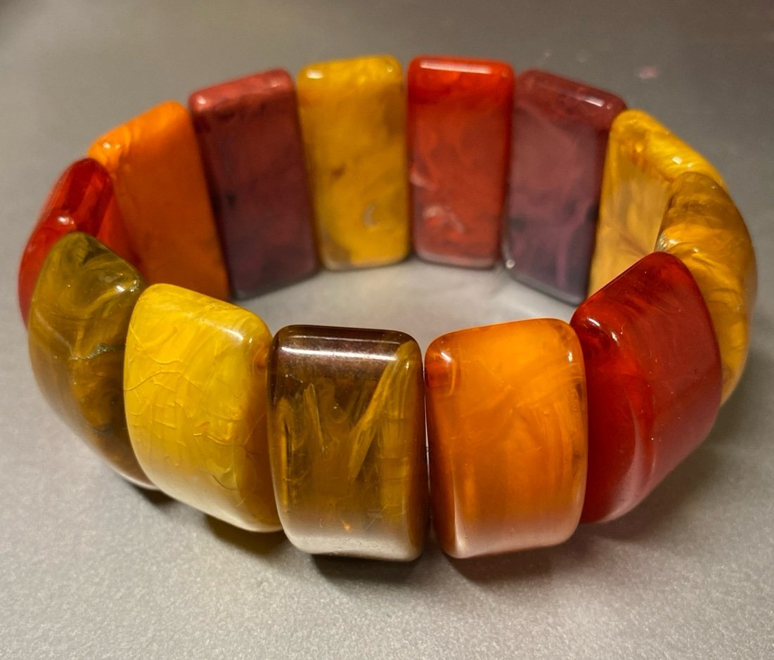 Vintage Barkelite Stretch Bracelet