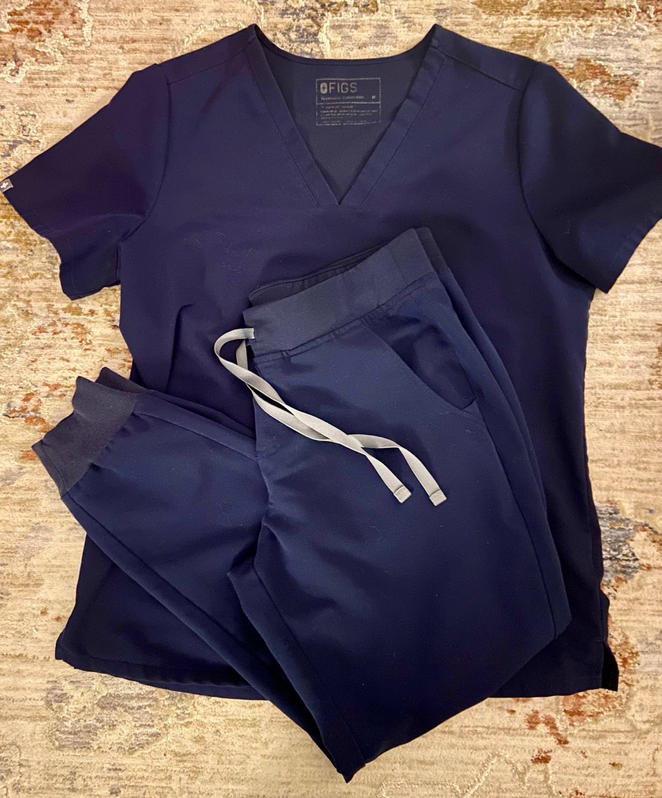 Figs Navy Scrub Set