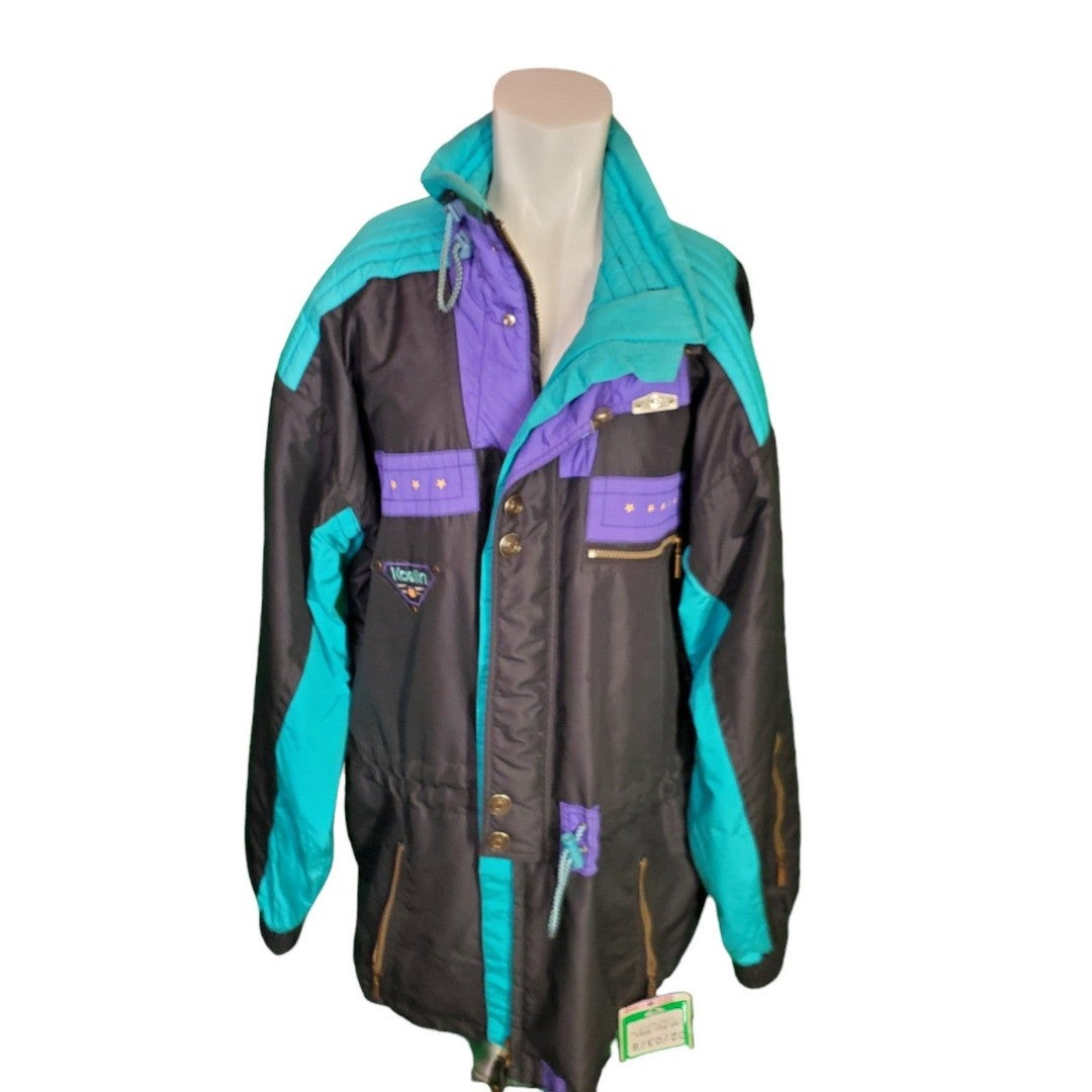 Kaelin Vintage 90s Ski Snowboard Jacket Winter Jacket Waterpoof UV Proof sz XL