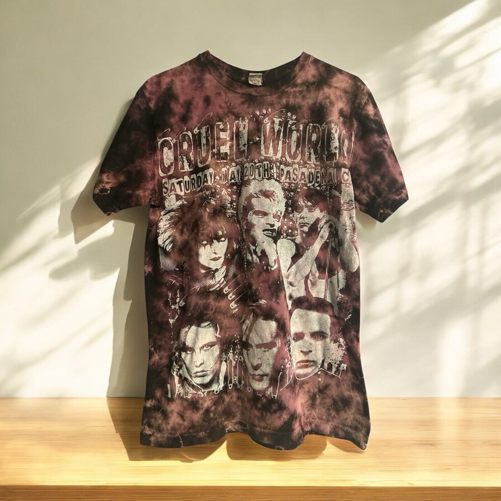 SoCal Blanks Custom Cruel World Festival T Shirt May 2022 Tie dye Band Concert