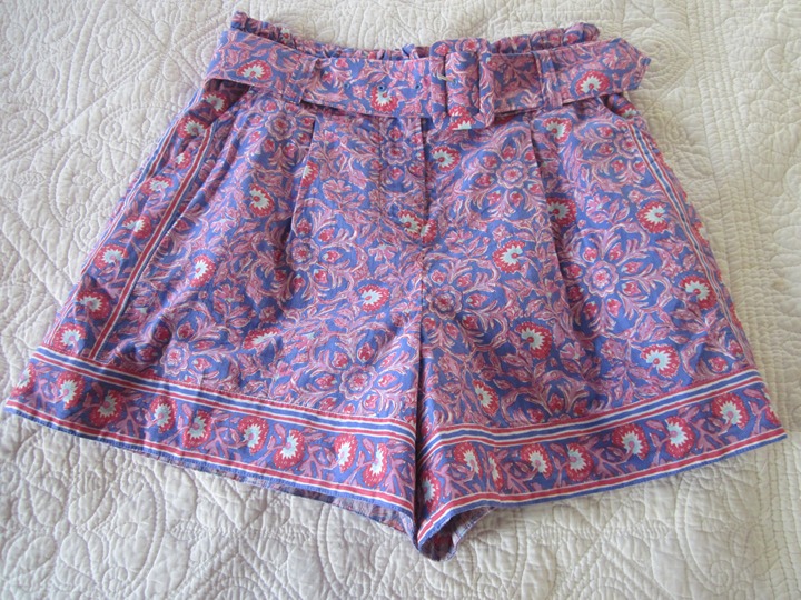 Vineyard Vines Womens Shorts Size 0 Katama Tile Belted Floral Pockets