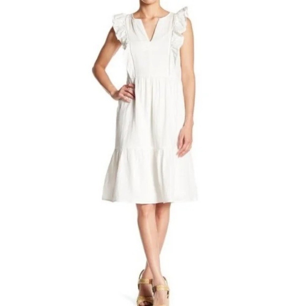SPIRIT OF GRACE x NORDSTROM Ruffled Midi Sundress Size Medium
