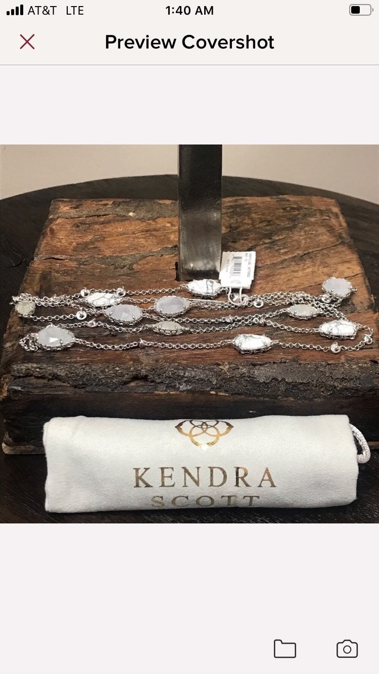 NWT Kendra Scott Gwenyth in White Mix