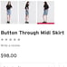 Levi’s Button Through Midi Skirt