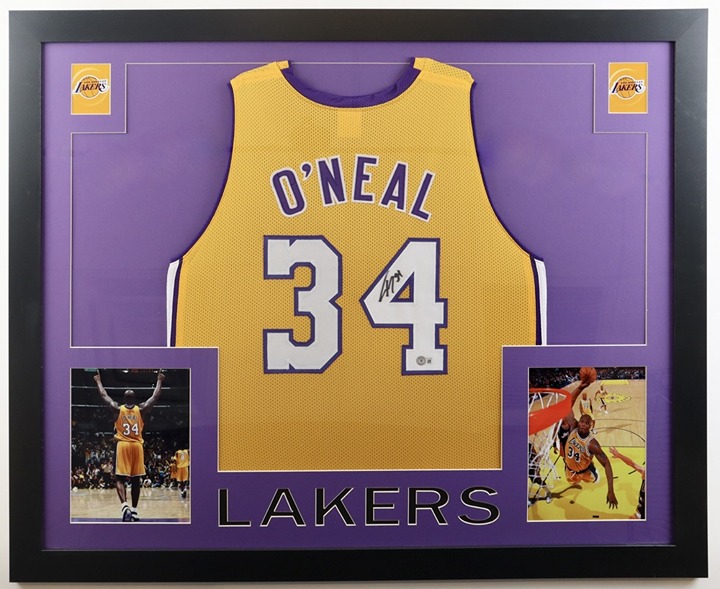 Shaquille O'Neal Signed Luxury Framed Jersey (JSA)