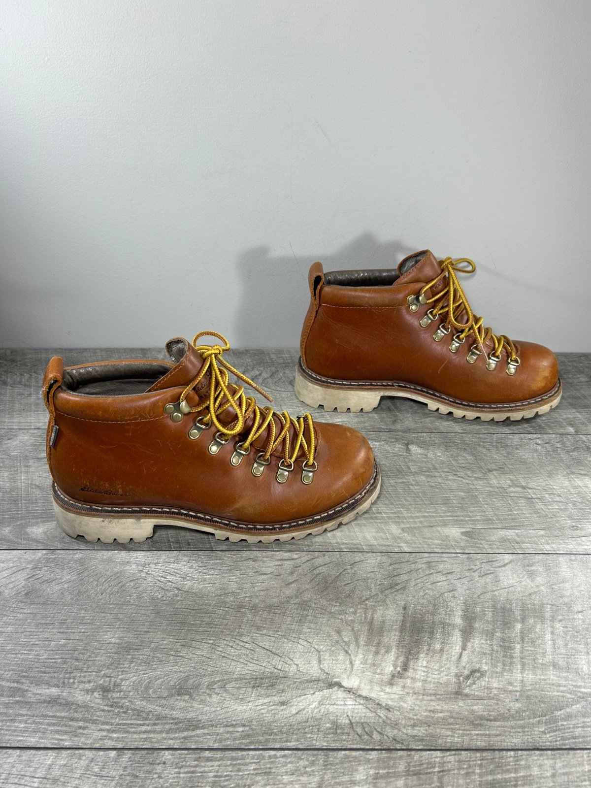 Eddie Bauer K-Series 3979 Hiking Hiker Women’s Backpacking Leather Boots Size 8