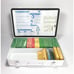 Vintage NORTH 18-Piece Large Metal First Aid Kit, c.1980’s 14”