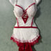 Lightly lined lace Demi apron