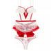 Lightly lined lace Demi apron