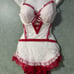 Lightly lined lace Demi apron