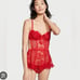 Lightly lined lace Demi apron