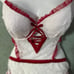 Lightly lined lace Demi apron