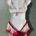Lightly lined lace Demi apron