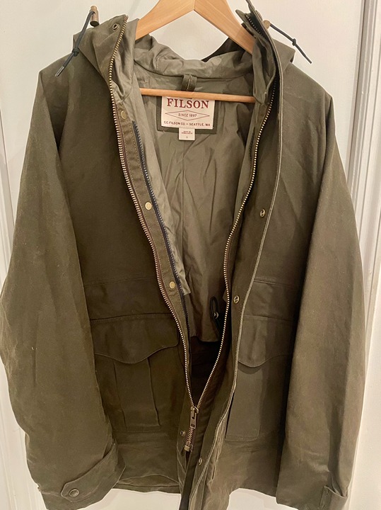 FILSON Waxed Cotton Jacket - Size S