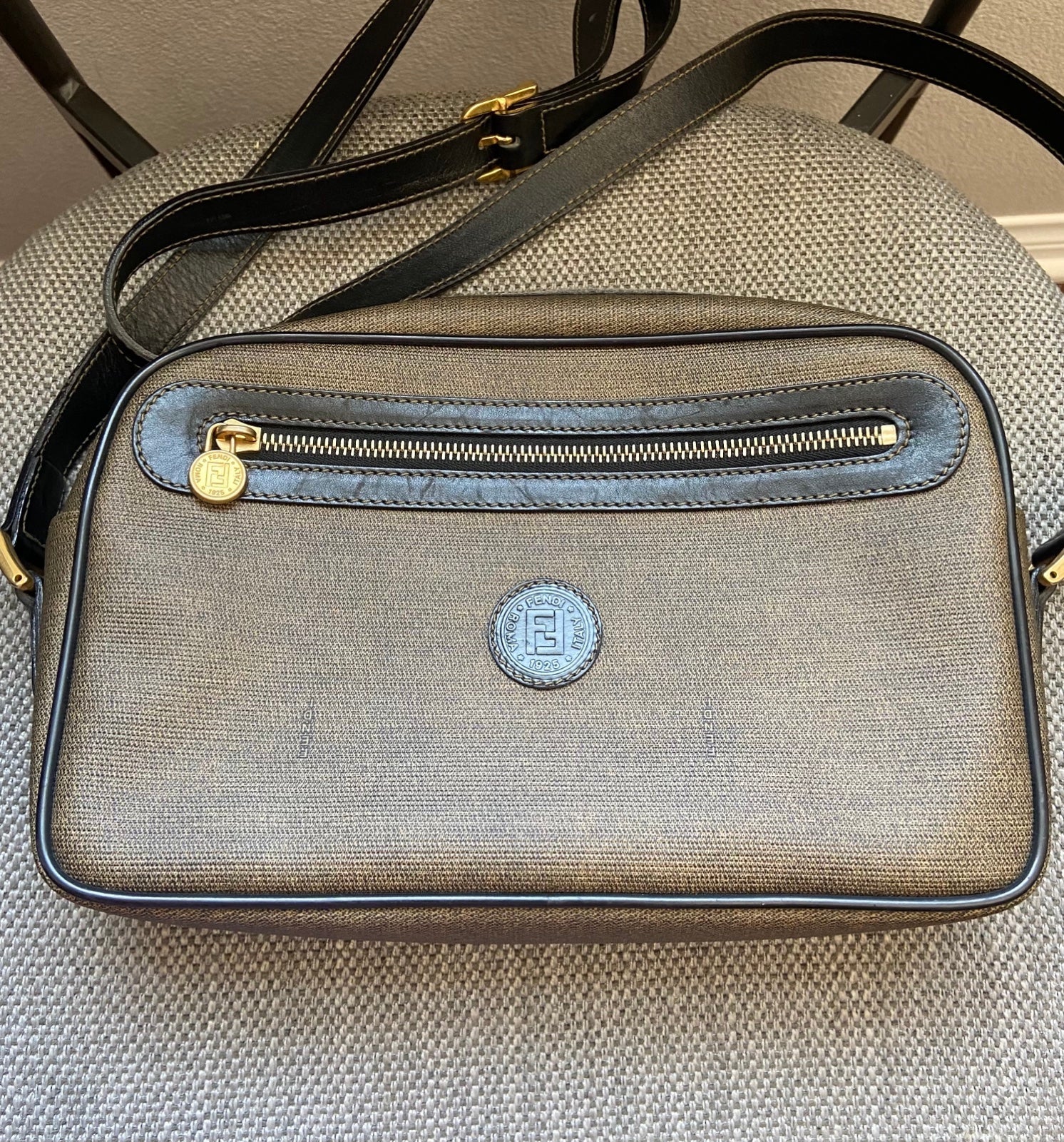 Fendi FendiCam FF Canvas Crossbody Camera Bag