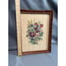 Vintage Framed Field Flowers Botanical Print Wall Art with Wood Frame 10x13