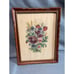 Vintage Framed Field Flowers Botanical Print Wall Art with Wood Frame 10x13