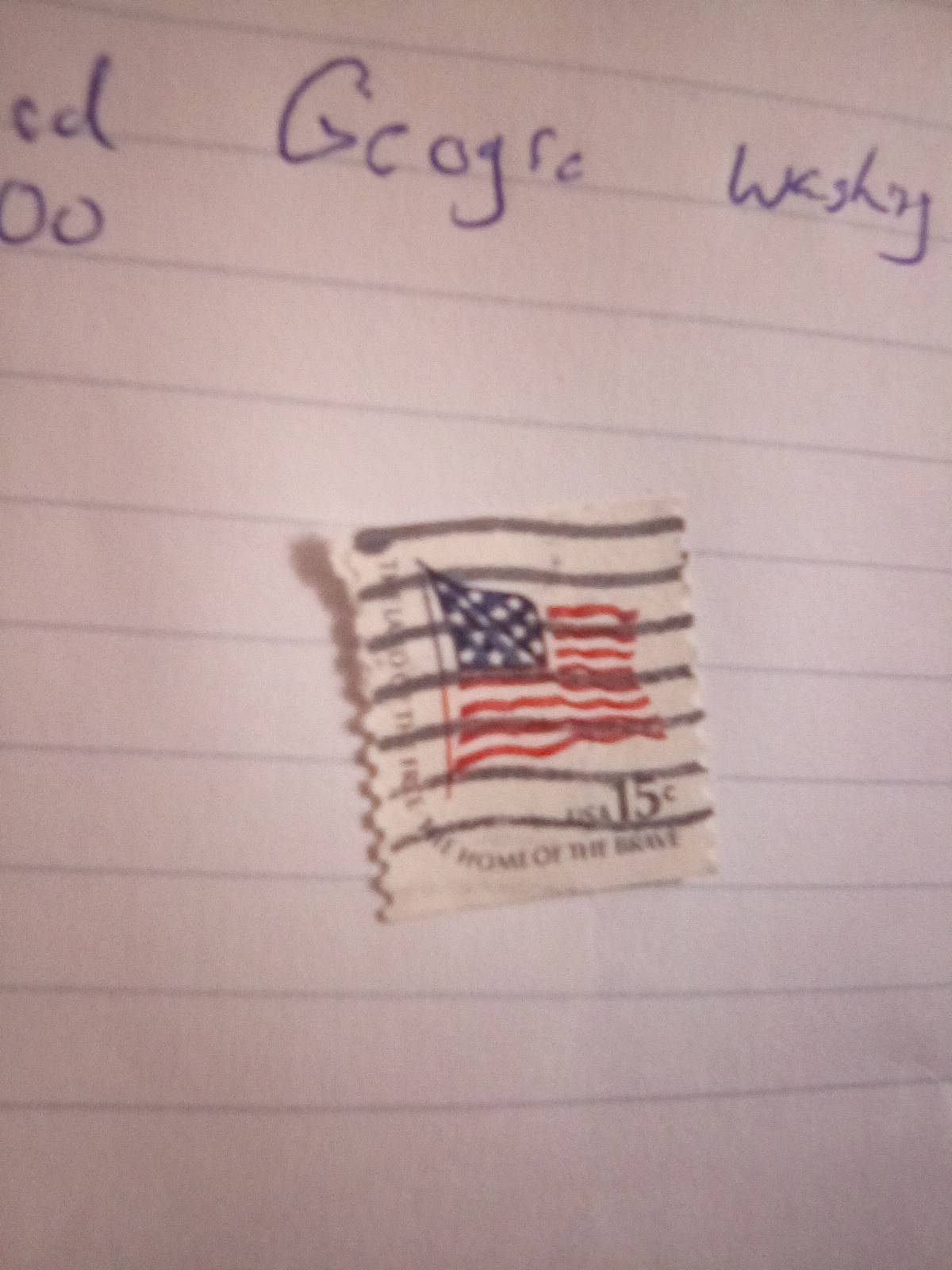 1978 15 cent American series Fort McHenry flag
