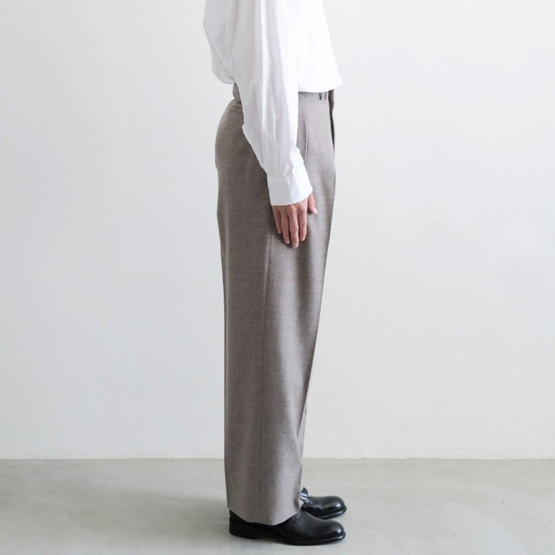 【保証書付】 MAATEE&SONS JEFFERLY 3 CAMELGRAY FLANNEL パンツ