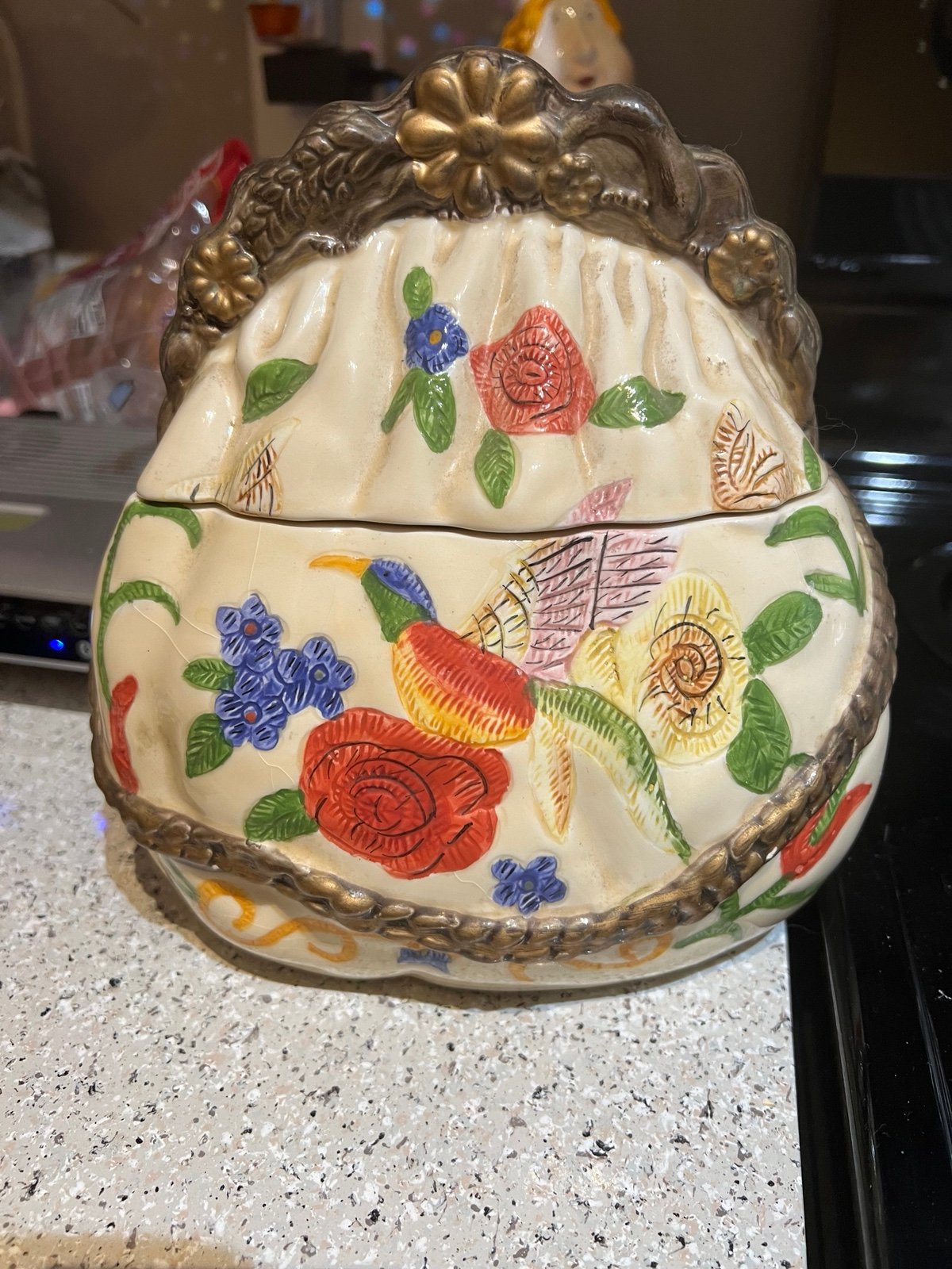 Vintage purse cookie jar