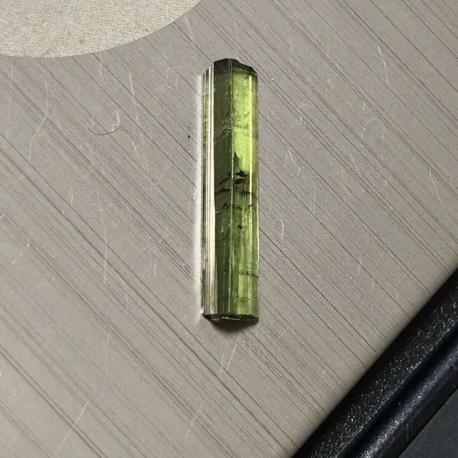 Rough Crystal Tourmaline Gemstone Healing Receptive Stone Blue Green 15x4mm .29g