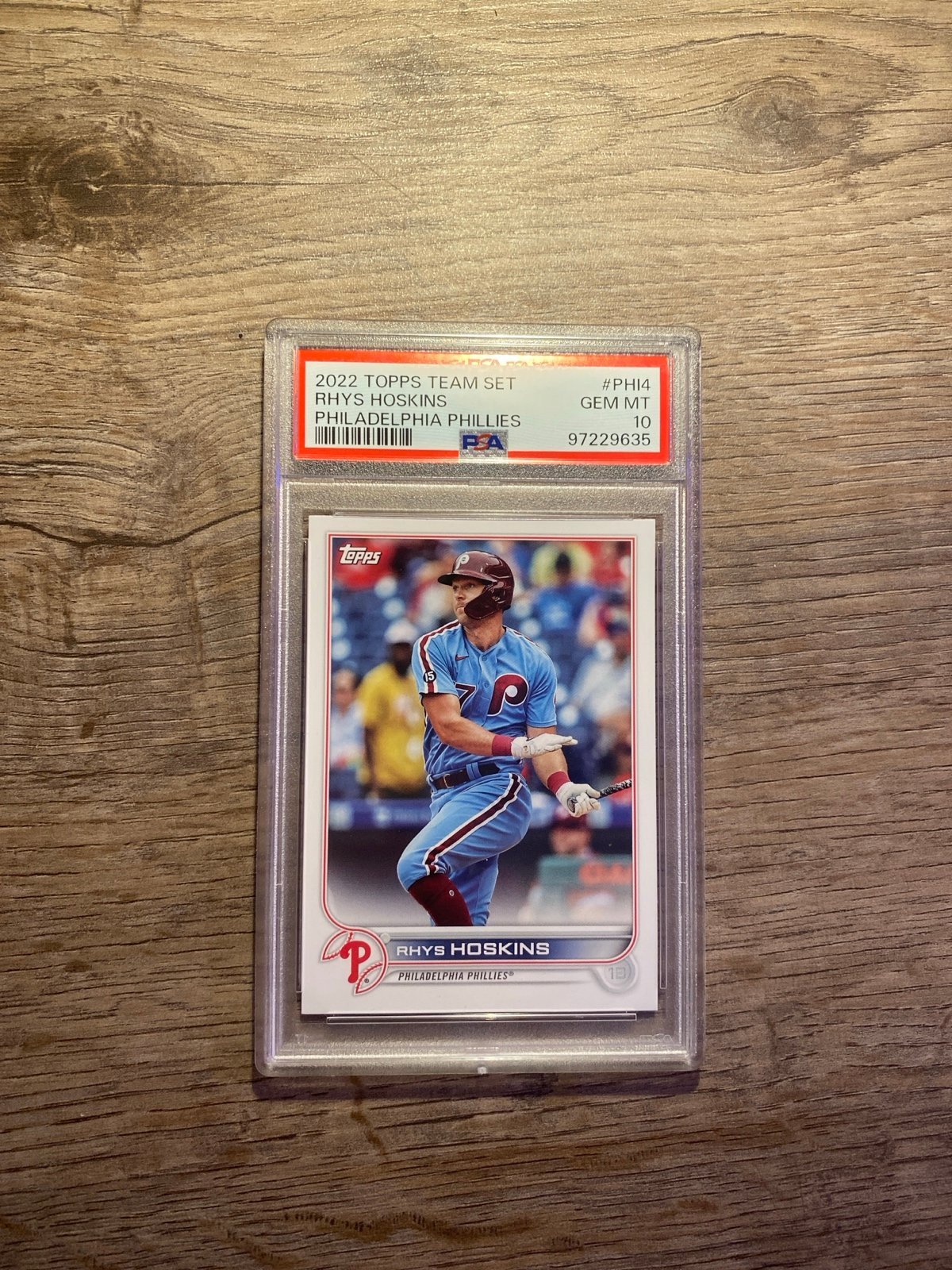 2022 Topps Rhys Hoskins PSA 10