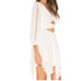 Majorelle Cambria Mini Dress Ivory White Cutout Long Sleeve Crochet Small New